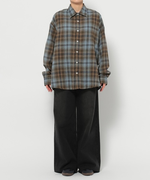 ブラウス シャツ 「UNISEX」F.ILLUMINATE／GADIチェックシャツ レディース メンズ | F.ILLUMINATE | 08