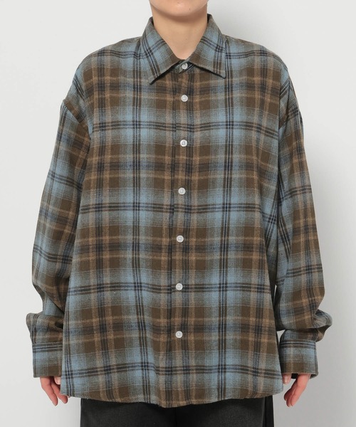 ブラウス シャツ 「UNISEX」F.ILLUMINATE／GADIチェックシャツ レディース メンズ | F.ILLUMINATE | 09