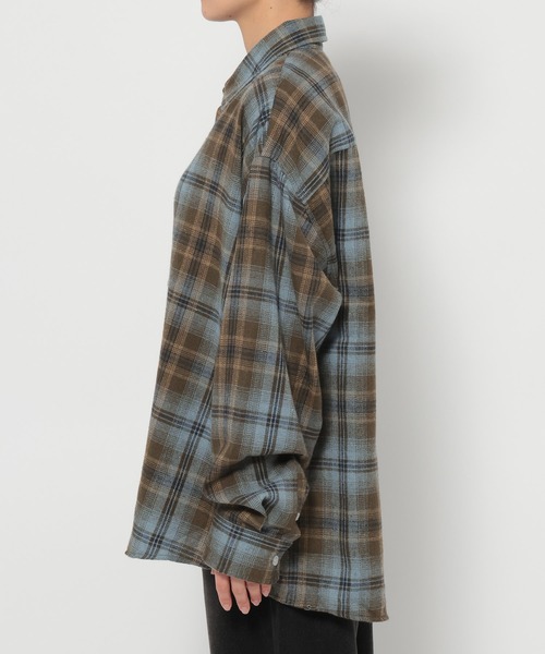 ブラウス シャツ 「UNISEX」F.ILLUMINATE／GADIチェックシャツ レディース メンズ | F.ILLUMINATE | 10