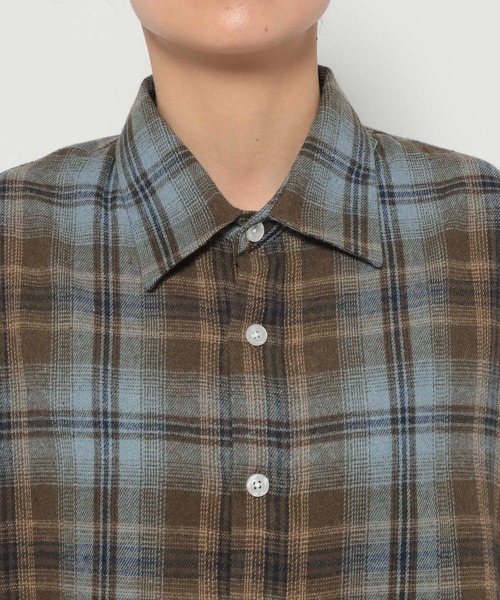 ブラウス シャツ 「UNISEX」F.ILLUMINATE／GADIチェックシャツ レディース メンズ | F.ILLUMINATE | 12
