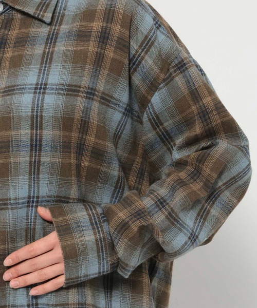ブラウス シャツ 「UNISEX」F.ILLUMINATE／GADIチェックシャツ レディース メンズ | F.ILLUMINATE | 16