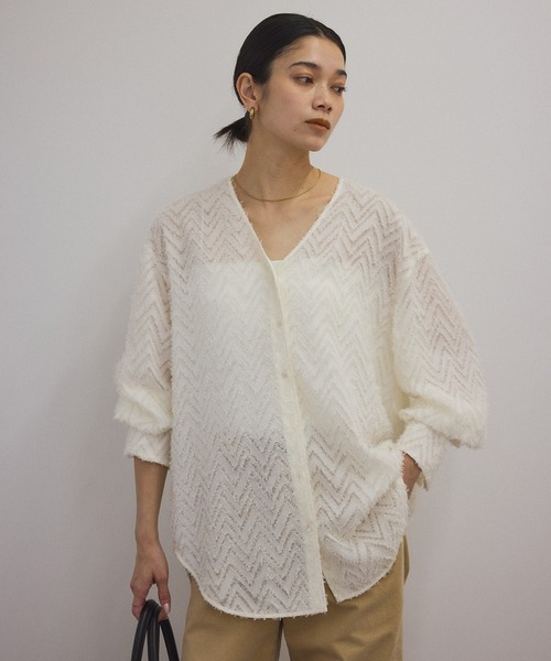 SALON adam et rope' ブラウス シャツ モンターニュジャガードV