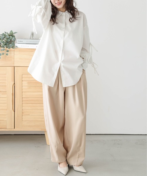 H&M - Edition by H&M コットンツイルパンツ セージグリーン新品