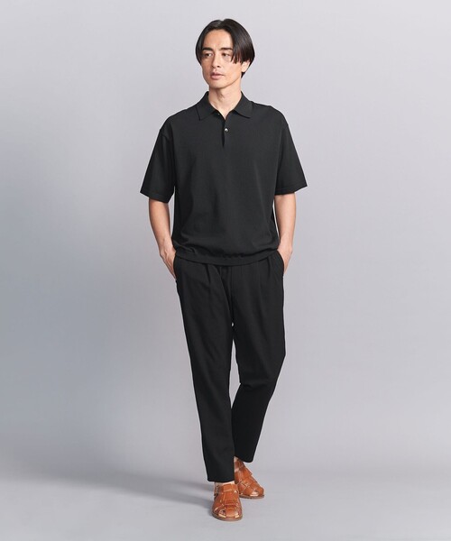 UNITED ARROWS  1プリーツ イージースリムテーパード パンツ BEAUTY＆YOUTH UNITED ARROWS パンツ ソアロン 1プリーツ