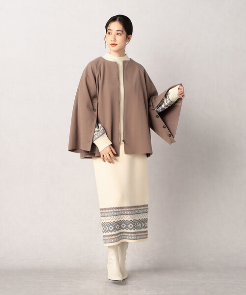 「Comme ca Mature」 ニットスカート FREE アイボリー レディース_画像4