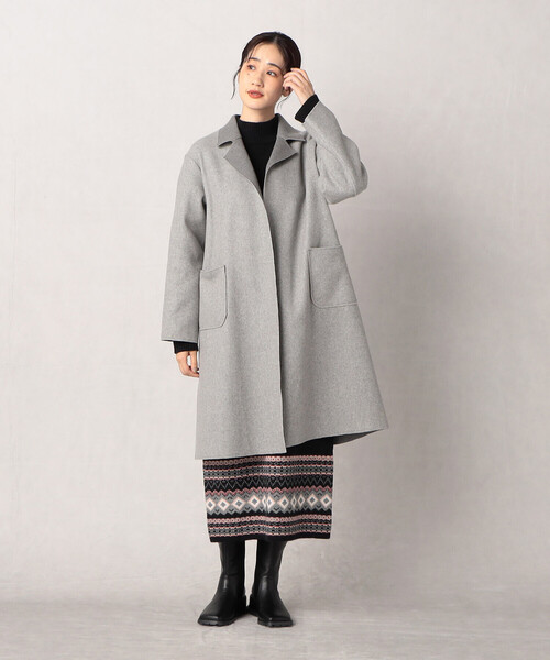 「Comme ca Mature」 ニットスカート FREE アイボリー レディース_画像8