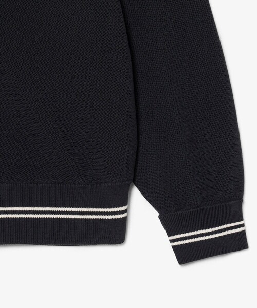 LACOSTE（ラコステ） カーディガン リブニットステッチコットンニット