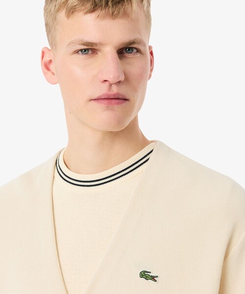 LACOSTE（ラコステ） カーディガン リブニットステッチコットンニット