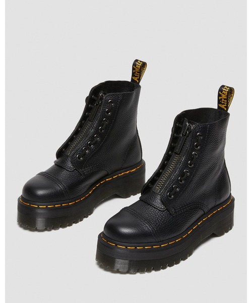 ドクターマーチン ショートブーツ Dr Martens☆JADON III 8EYE BOOT☆厚底☆ジッパー☆ブラック (Dr