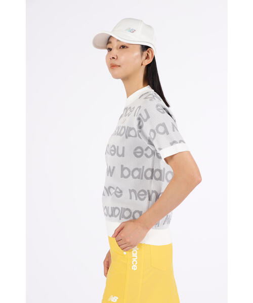 tシャツ 「new balance golf」リフレクトロゴボーダー ハーフジップ モックネック プルオーバー (WOMENS) レディース リフレクトロゴボーダー ハーフジップ モックネック プル