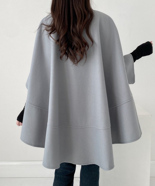 「ABITOKYO」 ポンチョ L グレー系その他2 レディース_画像8