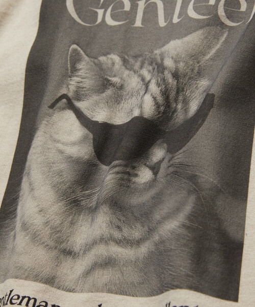 PUBLUX（パブリュクス） tシャツ ”Genteel”キャット アニマルプリントT