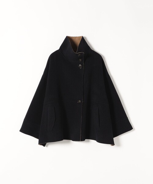 SHIPS any 「SHIPS any」 ポンチョコート ONE SIZE ブラック