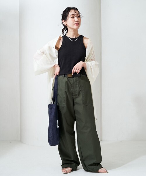 FREAK'S STORE タンクトップ ノースリーブ 限定展開 カップ付き
