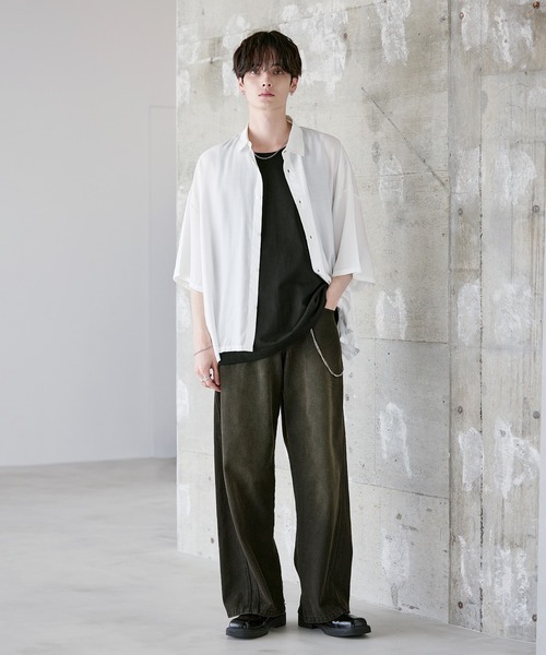 ASTRONOMY タンクトップ ピグメント加工綿100％タンクトップ メンズ