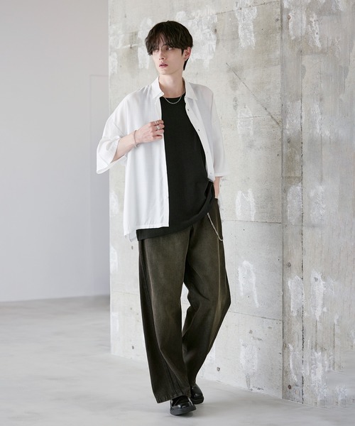 ASTRONOMY タンクトップ ピグメント加工綿100％タンクトップ メンズ