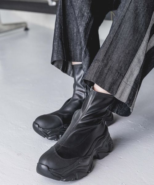 JEANASIS（ジーナシス） ショートブーツ LARGE ブラック レディース