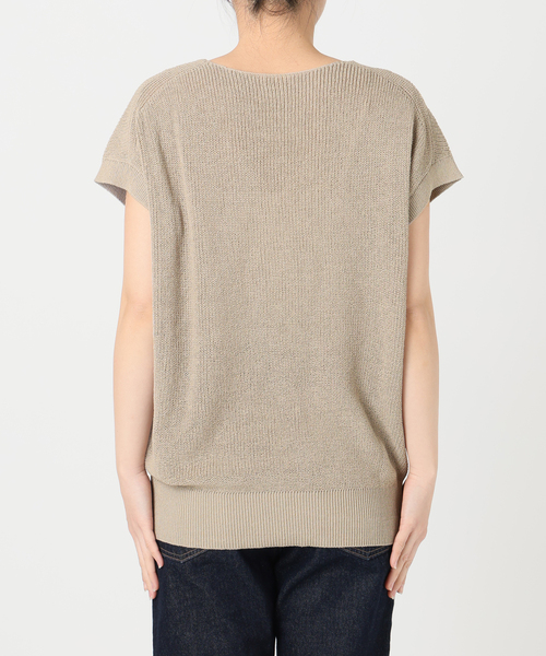美品　SLOBE IENA リネン混フレンチスリーブニット SLOBE IENA（スローブイエナ）の「リネン混フレンチスリーブ