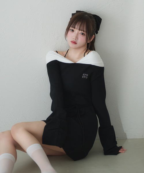 fupel ワンショルミニワンピース 即購入⭕ fupel ワンショルミニワンピース 即購入⭕