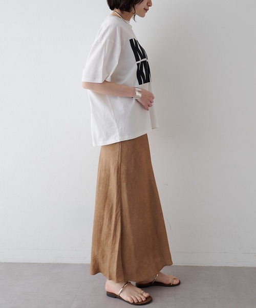 新品 Whim Gazette 25SS ツイル顔料染めスカート モカ 38 Whim Gazette（ウィム ガゼット） スカート ツイル顔料染めスカート
