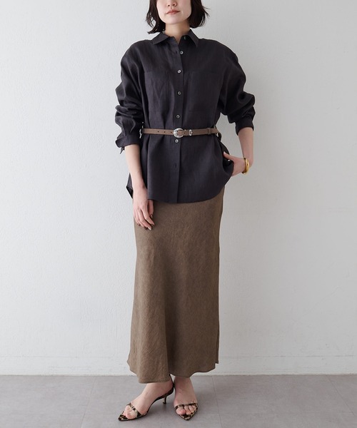 Whim Gazette（ウィム ガゼット） スカート ツイル顔料染めスカート