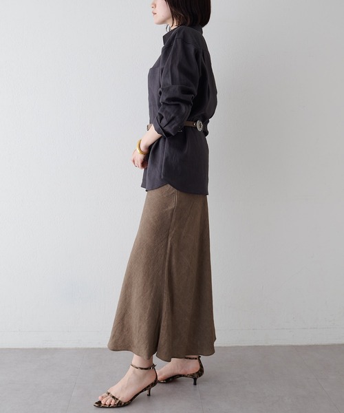 Whim Gazette（ウィム ガゼット） スカート ツイル顔料染めスカート