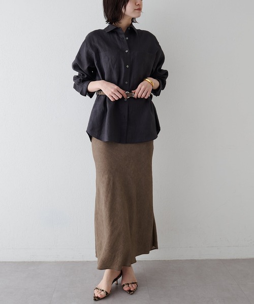 Whim Gazette ツイル顔料染めスカート　完売品 ツイル顔料染めスカート»» Whim Gazette 25SS - メルカリ