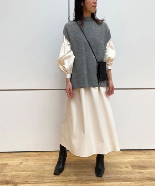 「Mila Owen」 コンビワンピース 0 ネイビー レディース_画像4