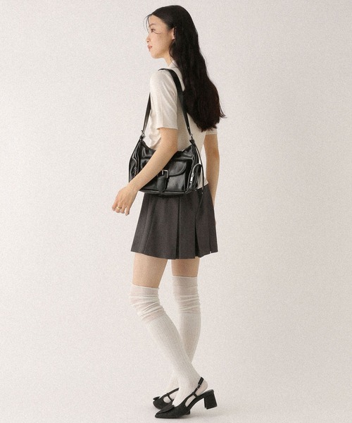 Heather tシャツ フロントギャザーZIPTEE 497343 レディース