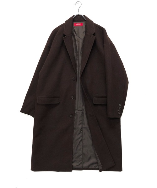 「ADMIX/ATELIER SAB MEN」 チェスターコート 48 ダークブラウン メンズ_画像6