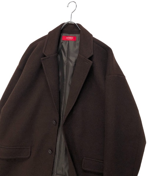 「ADMIX/ATELIER SAB MEN」 チェスターコート 48 ダークブラウン メンズ_画像7