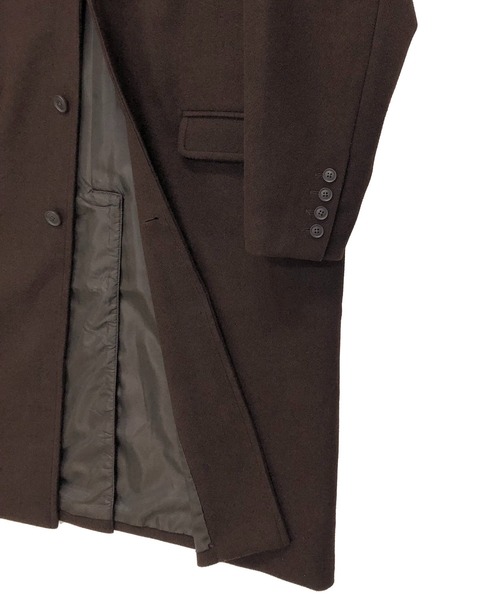 「ADMIX/ATELIER SAB MEN」 チェスターコート 48 ダークブラウン メンズ_画像8