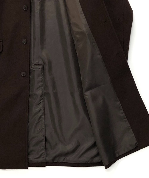 「ADMIX/ATELIER SAB MEN」 チェスターコート 48 ダークブラウン メンズ_画像9