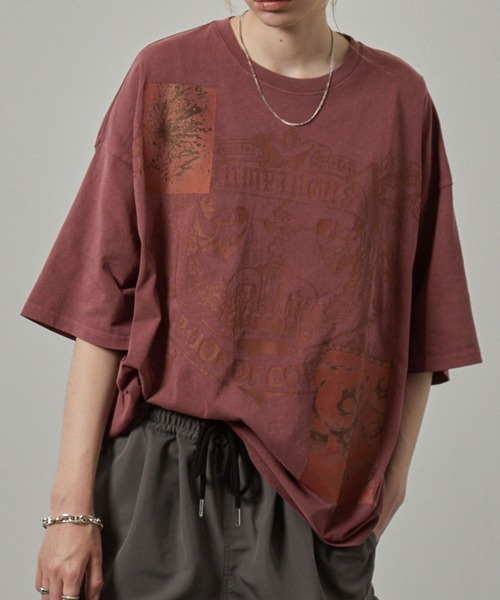 tシャツ 「Alfred Alex」ヴィンテージ ピグメント加工 フォト