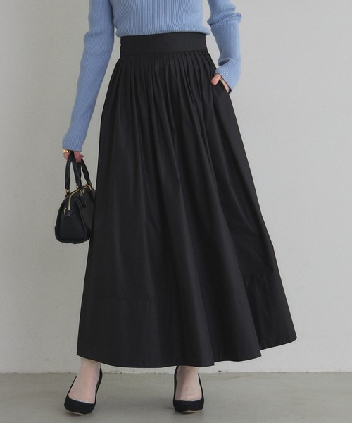 &. NOSTALGIA（ノスタルジア） スカート ピンタックフレアスカート