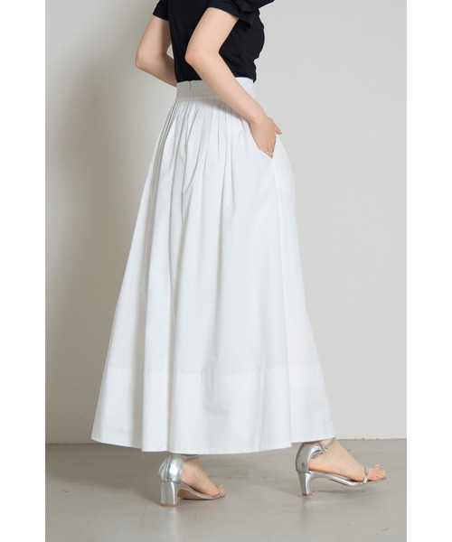 &. NOSTALGIA（ノスタルジア） スカート ピンタックフレアスカート