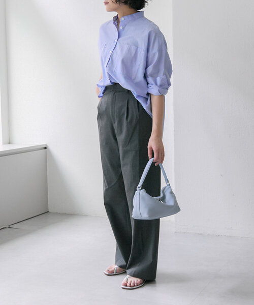 ear PAPILLONNER 2wyショルダーバッグ　 Sサイズ　ブルー ear PAPILLONNER ショルダーバッグ バッグ 「本革/2way」ソフト