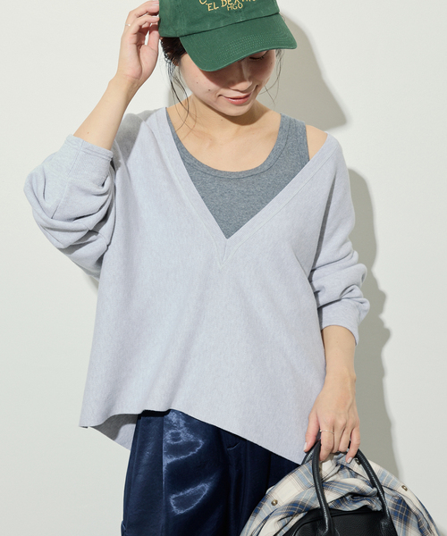SLOBE IENA - 【完売】SLOBEIENA スムースオーバーニット 追加予約》スムースオーバーニット（ニット／セーター）｜SLOBE