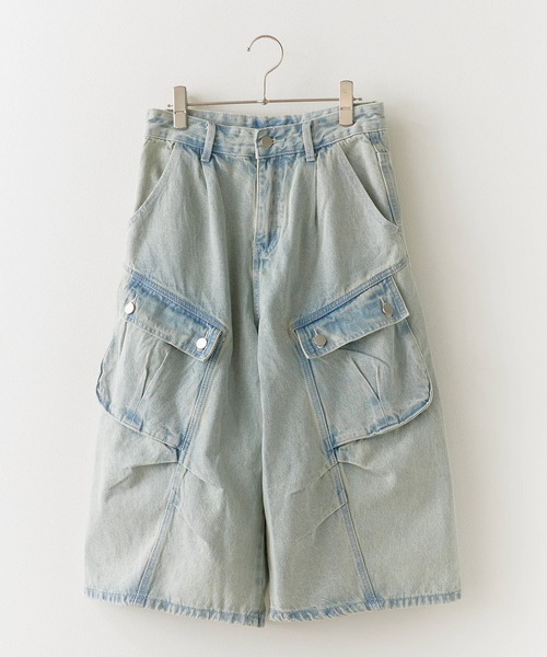 Theater code ワイドパンツ ジーンズ 「26SS再入荷」White Stitching