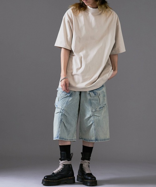 Theater code ワイドパンツ ジーンズ 「26SS再入荷」White Stitching