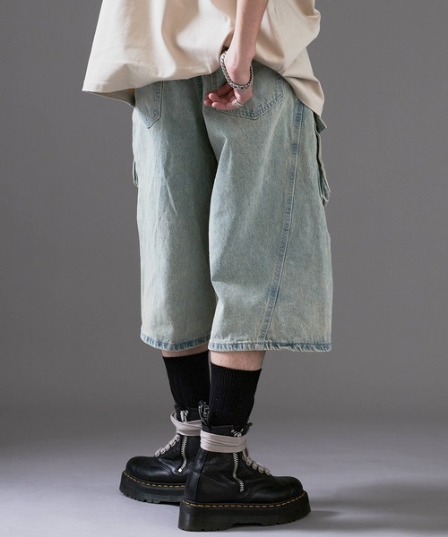 Theater code ワイドパンツ ジーンズ 「26SS再入荷」White Stitching