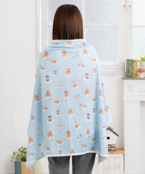 ANPANMAN KIDS COLLECTION ブランケット 雲柄パッカブルブランケット