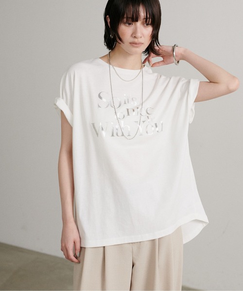 LARUTA tシャツ 「LARUTA」汗染み防止バックスリットロゴT