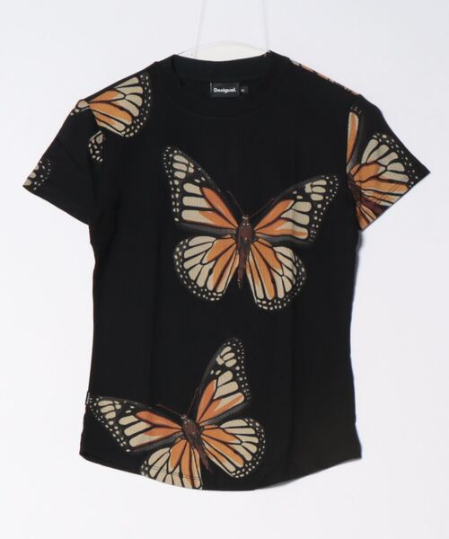 「Desigual」 半袖カットソー M ブラック レディース