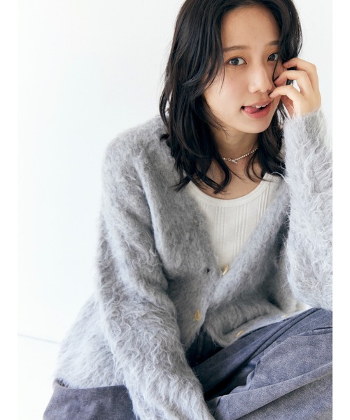 Ungrid（アングリッド） カーディガン 「WEB限定」カラールーズニット