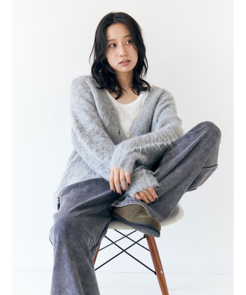 Ungrid（アングリッド） カーディガン 「WEB限定」カラールーズニット