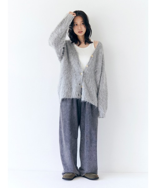 Ungrid - Ungrid♥︎web限定大人気完売カラールーズニットカーデ Ungrid（アングリッド）の「【WEB限定】カラールーズニット