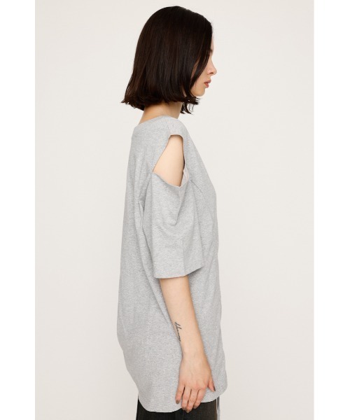 SLY tシャツ ONE SHOULDER SHIRRING TOPS ワンショルダー