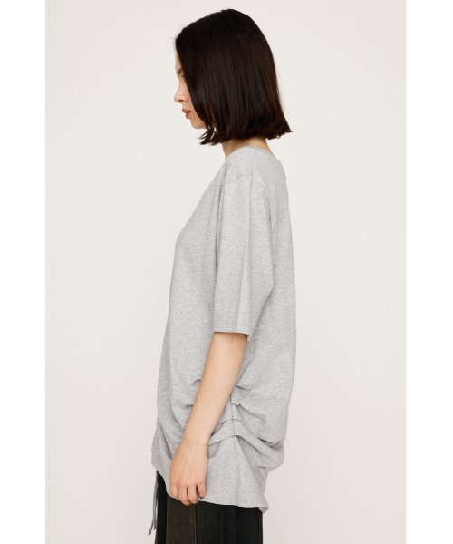 SLY tシャツ ONE SHOULDER SHIRRING TOPS ワンショルダー