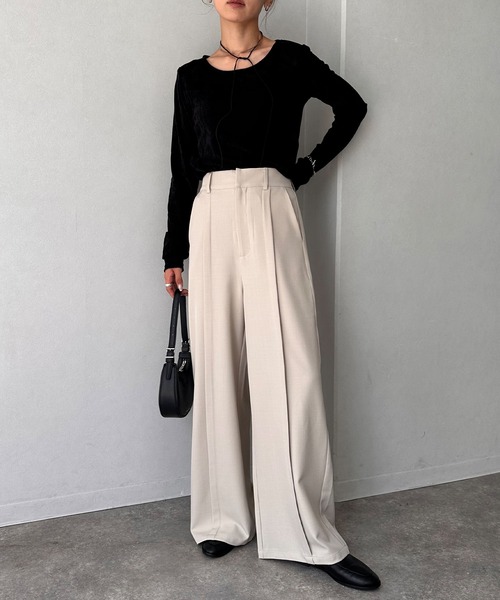 NOGLE スラックス パンツ 「NOGLE/ノグル」センタータックスラックス